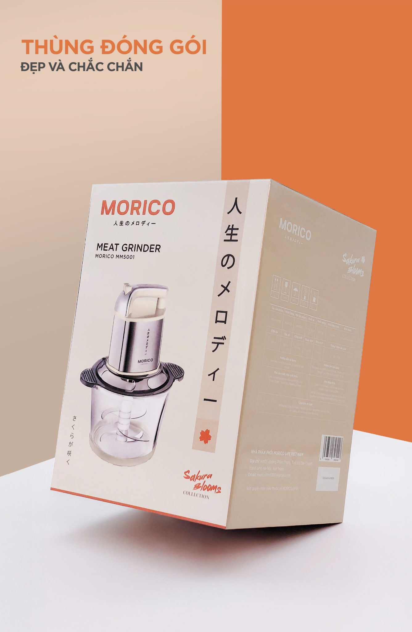 Máy Xay Đa Năng Morico MM5001 công suất lớn 500W, 2 cối xay